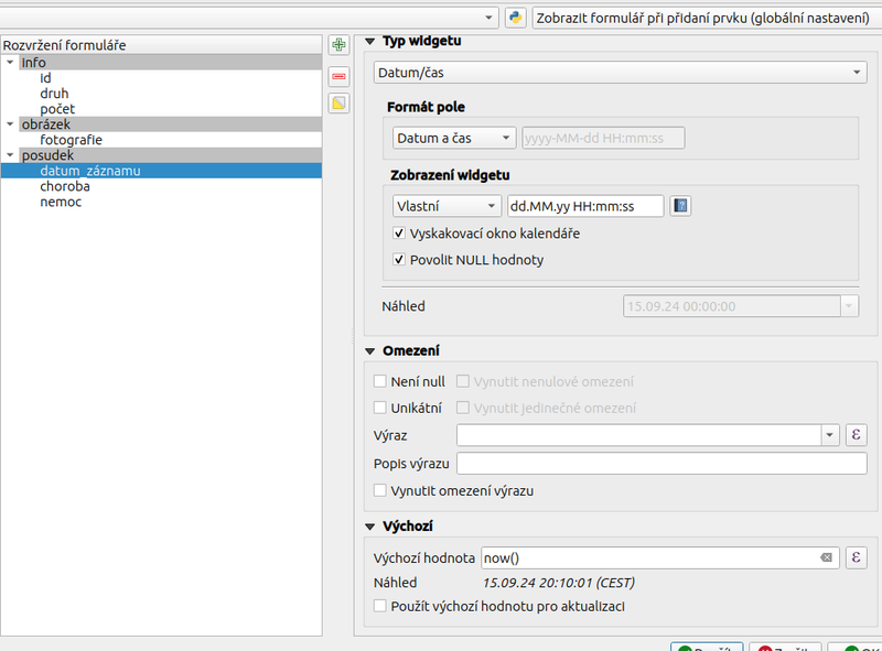 example strom datum