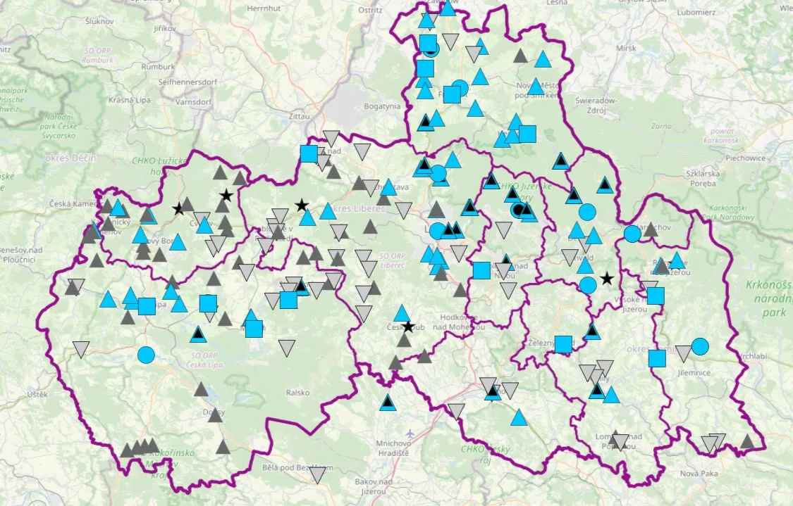 mapa monitoring hladin